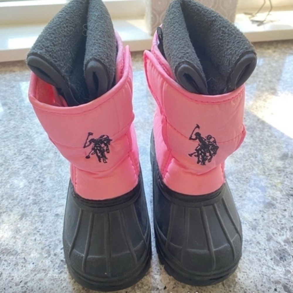 US POLO ASSOCIATION Summit Warm Pink Snow Boots 7